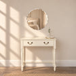 Frameless Scalloped Bevelled Edge Wall Mirror - 60cm x 60cm
