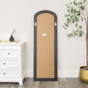 Full Length Black Leaner &amp; Wall Mirror - 47cm x 142cm