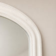 Full Length Distressed White Leaner &amp; Wall Mirror - 47cm x 142cm