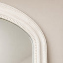 Full Length Distressed White Leaner &amp; Wall Mirror - 47cm x 142cm