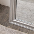 Full Length Foiled Silver Leaner &amp; Wall Mirror - 47cm x 142cm