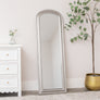 Full Length Foiled Silver Leaner & Wall Mirror - 47cm x 142cm