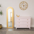 Full Length Gilded Gold Arched Stepped Frame Leaner Mirror - 150cm x 50cm
