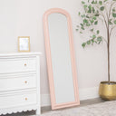 Full Length Pale Pink Leaner &amp; Wall Mirror - 47cm x 142cm
