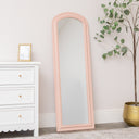 Full Length Pale Pink Leaner & Wall Mirror - 47cm x 142cm