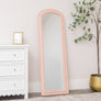 Full Length Pale Pink Leaner & Wall Mirror - 47cm x 142cm