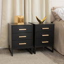 Glam Bedroom Clearance Bundle - 3 Drawer Chest of drawers, Pair of Bedsides, Mirror &amp; Stool