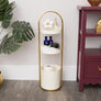 Gold and White Metal 3 Tiered Storage Caddy - 25cm x 35.5cm