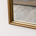 Gold Arched Metal Framed Wall Mirror - 60cm x 40cm