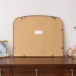 Gold Arched Metal Framed Wall Mirror - 60cm x 40cm
