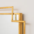 Gold Art Deco Wall Mirror 142cm x 47cm