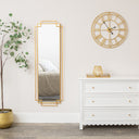 Gold Art Deco Wall Mirror 142cm x 47cm