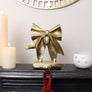 Gold Bow Christmas Stocking Holder