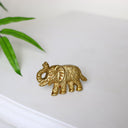 Gold Elephant Drawer Knob