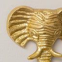 Gold Elephant Head Wall Hook