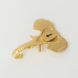 Gold Elephant Head Wall Hook