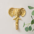 Gold Elephant Head Wall Hook