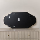 Gold Foiled Curved Scalloped Framed Wall Mirror 50cm x 100cm