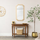 Gold Foiled Wall Mirror - 94cm x 48cm