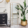 Gold Framed Art Deco Wall / Leaner Mirror 54cm x 142cm
