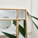 Gold Framed Art Deco Wall / Leaner Mirror 34cm x 142cm