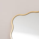 Gold Full Length Wavy Mirror - 70cm x 165cm