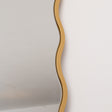 Gold Full Length Wavy Mirror - 70cm x 165cm
