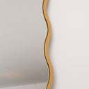 Gold Full Length Wavy Mirror - 70cm x 165cm