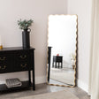 Gold Full Length Wavy Mirror - 70cm x 165cm