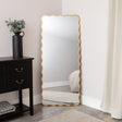Gold Full Length Wavy Mirror - 70cm x 165cm