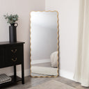 Gold Full Length Wavy Mirror - 70cm x 165cm