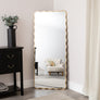 Gold Full Length Wavy Mirror - 70cm x 165cm