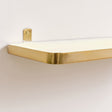 Gold &amp; Ivory Enamelled Metal Wall Shelf - 50cm