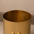 Gold Metal Bow Detailed Waste Bin