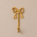 Gold Metal Bow Shaped Wall Hook