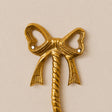 Gold Metal Bow Shaped Wall Mounted Toilet Roll Holder