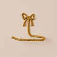 Gold Metal Bow Shaped Wall Mounted Toilet Roll Holder