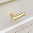 Gold Metal Hammered Bar Pull Handle 5.5cm