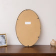 Gold Oval Metal Framed Wall Mirror - 60cm x 40cm