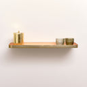 Gold &amp; Peach Enamelled Metal Wall Shelf - 50cm