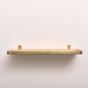 Gold &amp; Peach Enamelled Metal Wall Shelf - 50cm