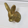Gold Rabbit Head Drawer Knob