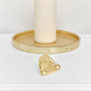 Gold Santa Hat Candle Pin