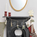 Gold Snowflake Christmas Stocking Holder