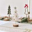 Green Felt Standing Tree Decoration - 25cm