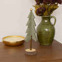 Green Felt Standing Tree Decoration - 25cm