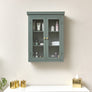 Green Glass Fronted Wall Cabinet 75cm x 57cm