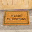 Green & Natural Coir “Merry Christmas” Doormat - 40cm x 60cm