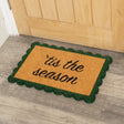 Green &amp; Natural Coir “Tis The Season” Doormat - 40cm x 60cm