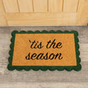 Green & Natural Coir “Tis The Season” Doormat - 40cm x 60cm